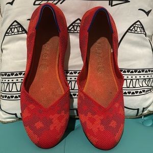 Retired Rothy’s Botanicamo Red Camo Knit